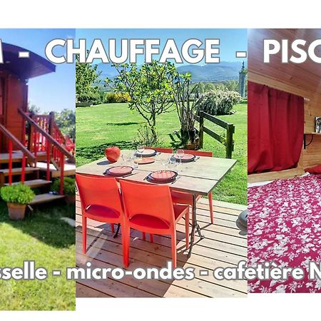 La Roulotte Du Cagire - 4 Pers - Pyrenees Guest House Villeneuve-de-Riviere Luaran gambar